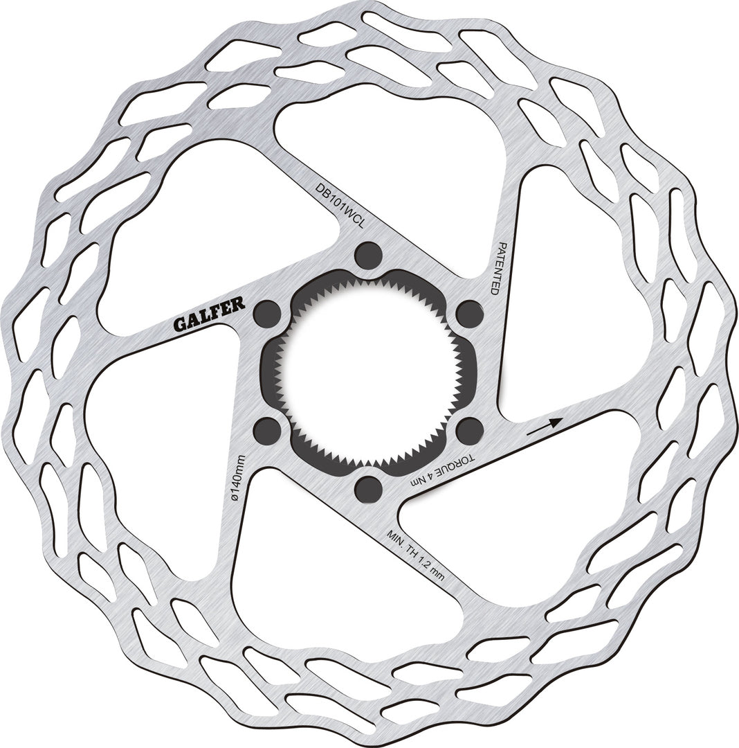 Galfer Bike Disc Wave Fixed Centre Lock 140mm Disc Brake Rotor
