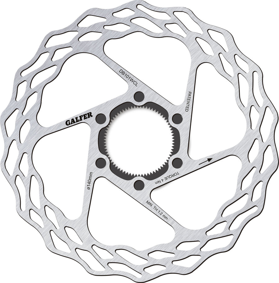 Galfer Bike Disc Wave Fixed Centre Lock 140mm Disc Brake Rotor