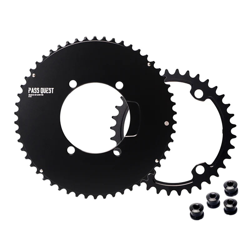 Pass Quest 2x Aero Chainrings 4bolt 110bcd – Shimano Drivetrain