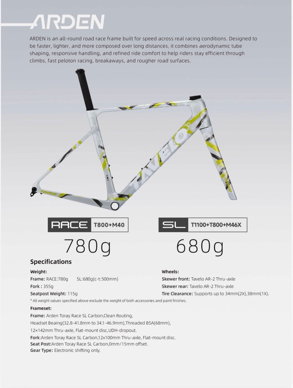 Tavelo Arden Race CREATIVE Dura-Ace Aero All-Road Bike